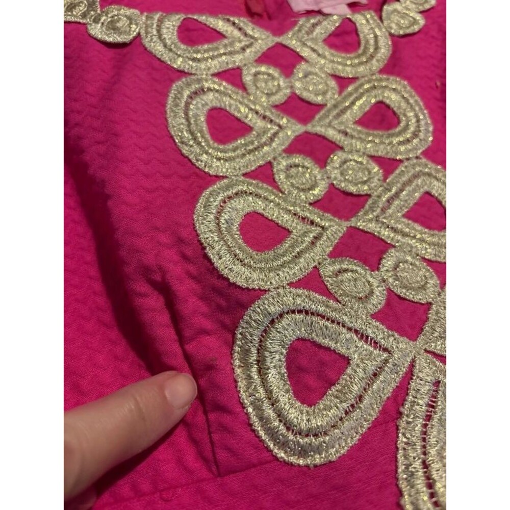 Lilly Pulitzer adelson gold lace dress - Picture 15 of 15
